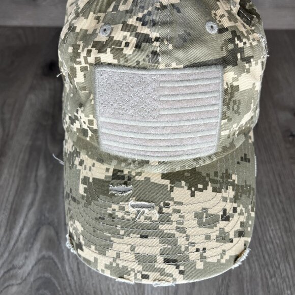 Kbethos Digital Camo Womens Hat American Flag Distressed Adjustable Cap - Picture 8 of 12